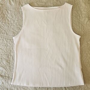 Madewell Ribbed Cream Tank Top
